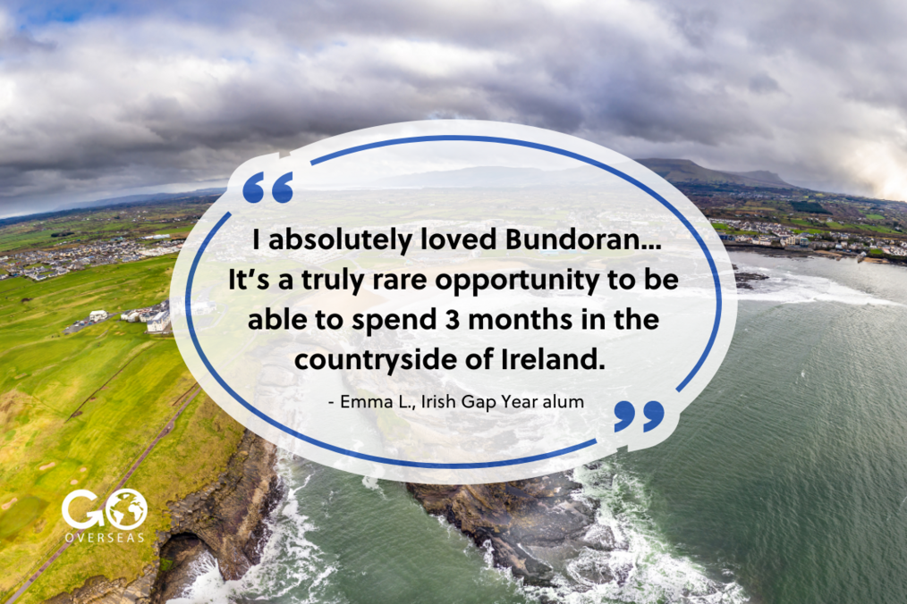 IGY Quote over a photo of the Irish Sea.