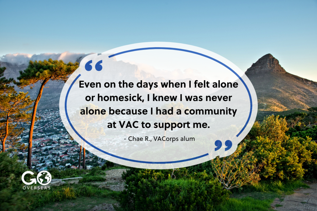 VAC Quote over a drone shot of Cape Town, South Africa.